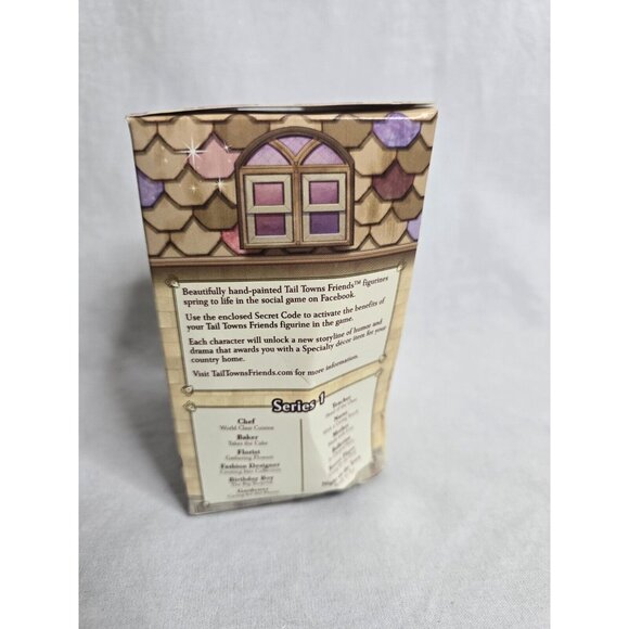 Ganz Tail Towns Friends BAKER Collectible Figurine- Sealed Code- Box Wear - Picture 2 of 4